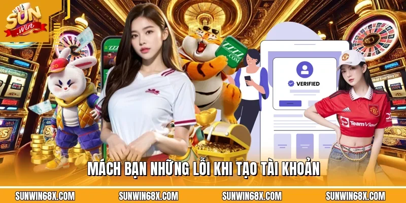 Đăng Ký SUNWIN - Hướng Dẫn Tạo Tài Khoản Thanh Công 100% 2 Sunwin Một số lỗi mà bạn có thể gặp phải trong quá trình đăng ký SUNWIN